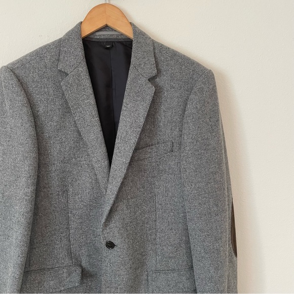 J. Crew Men’s Ludlow Grey Yorkshire Tweed Blazer 40 Long - Picture 2 of 7